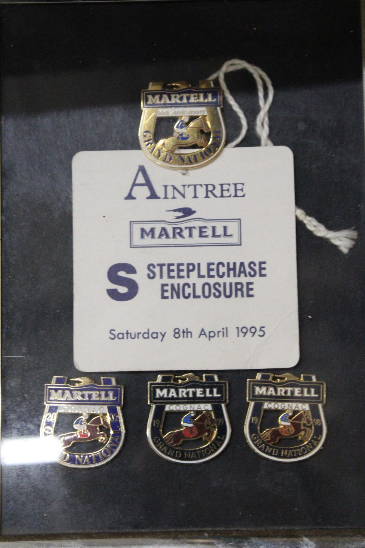 A COLLECTION OF FRAMED, AINTREE RACECOURSE TICKETS - Image 4 of 4