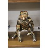 A STEAMPUNK STYLE CHIMP, HEIGHT 21CM