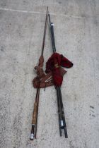 TWO FISHING RODS WITH CARRY BAGS TO INCLUDE AN ABU