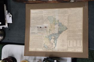 AN ANTIQUE MAP OF THE NETHERLANDS, BOUGHT FROM HARRODS IN 1982, WITH RECEIPT FOR PURCHASE PRICE