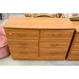 AN ALSTONS CHEST OF SIX DRAWERS - 46" WIDE