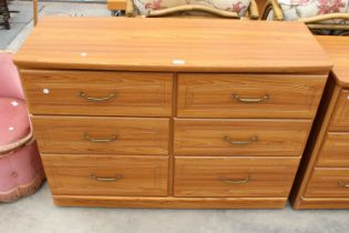 AN ALSTONS CHEST OF SIX DRAWERS - 46" WIDE