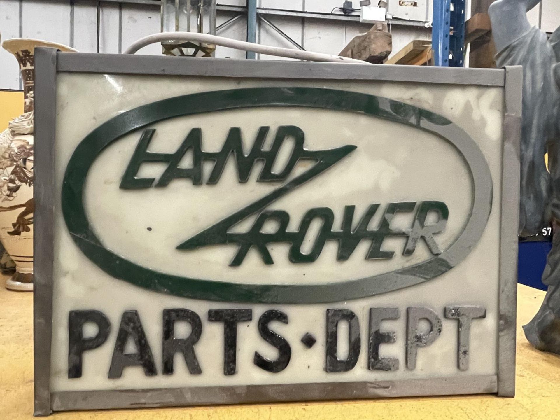 A LAND ROVER PARTS DEPT ILLUMINATED LIGHT BOX SIGN - Image 2 of 4