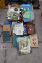 A LARGE ASSORTMENT OF VARIOUS VINTAGE BOOKS