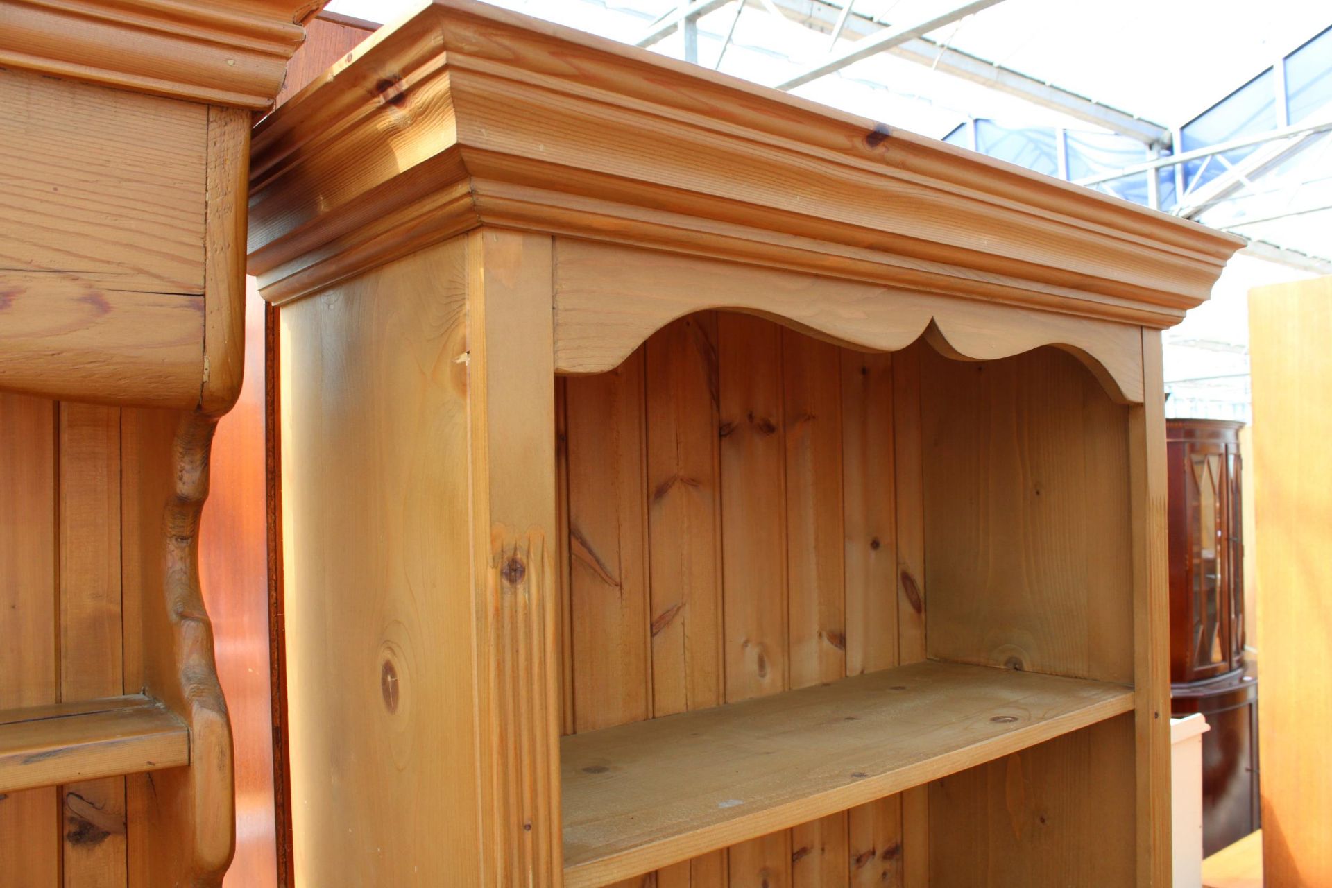 A MODERN PINE FIVE TIER OPEN BOOKCASE, 35" WIDE - Image 2 of 3