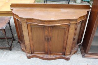 A VICTORIAN MAHOGANY FOUR DOOR CREDENZA 59" WIDE