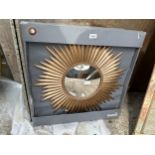 AN AS NEW AND BOXED DUNELM SUNBURST MIRROR