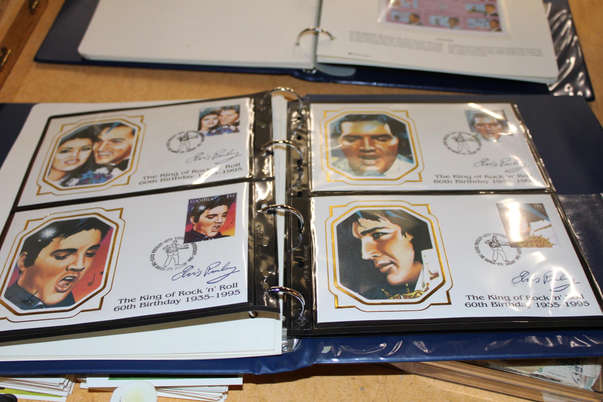 TWO ALBUMS OF STAMPS OF STARS OF THE STAGE, SCREEN AND MUSIC INCLUDING A LARGE AMOUNT OF MARILYN - Image 5 of 5
