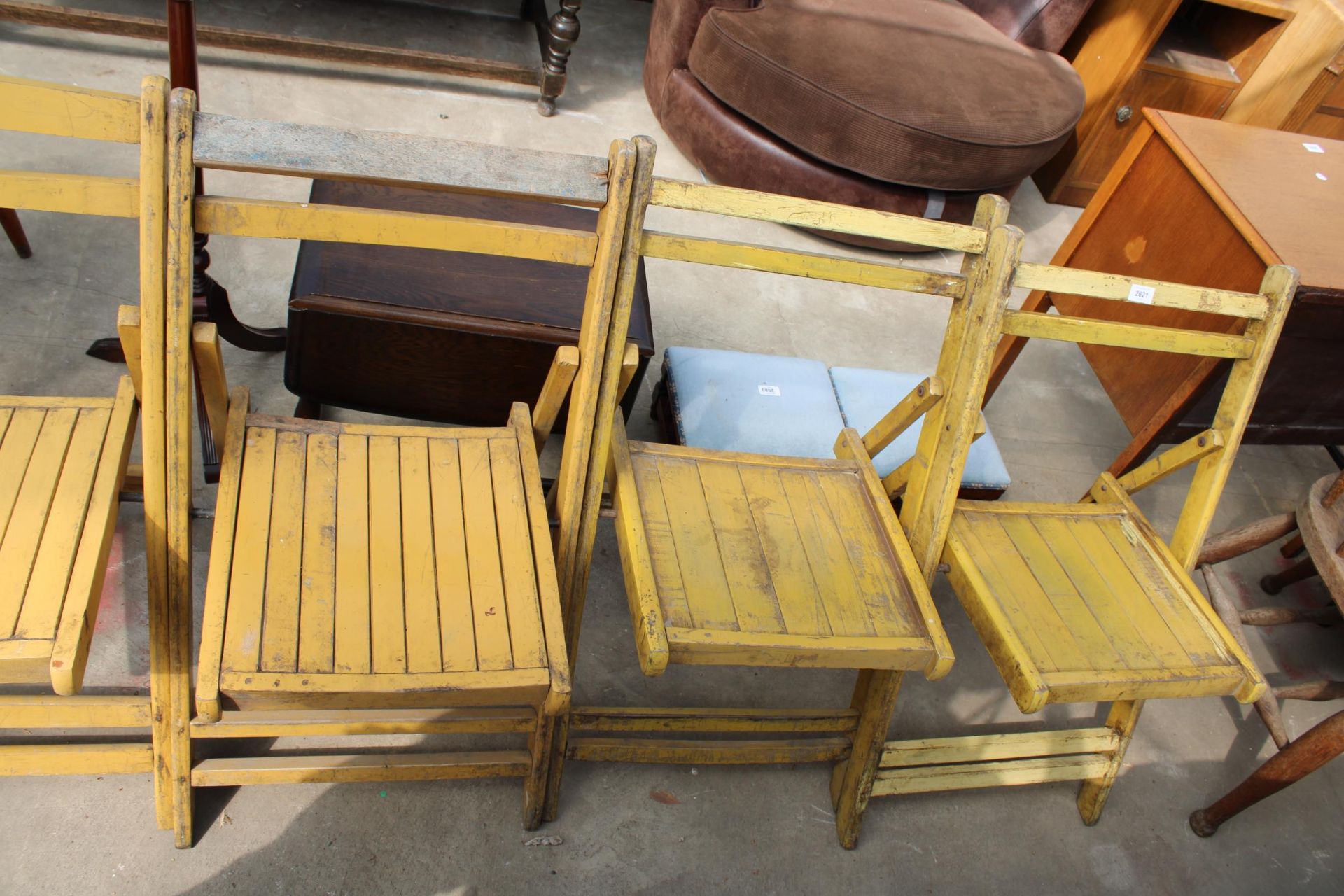 FIVE ROYAL BHARAT FOLDING CHAIRS AND ONE OTHER - Image 2 of 4