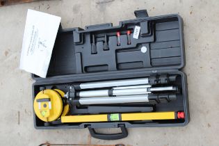 A BOXED CONSTANT LASER LEVEL KIT