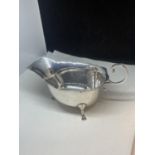 A HALLMARKED SHEFFIELD SILVER SAUCE BOAT GROSS WEIGHT 71.3 GRAMS