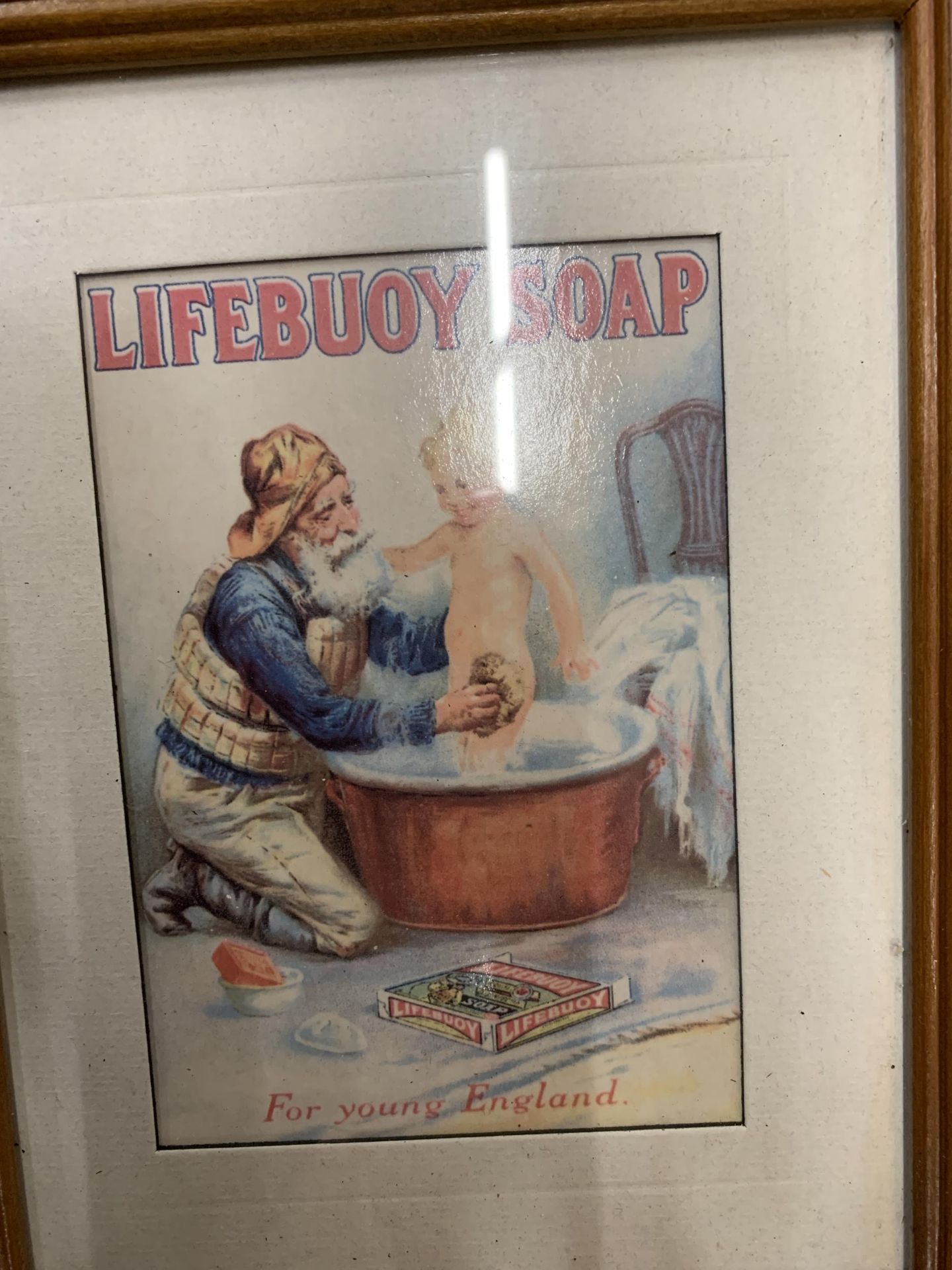 SIX FRAMED VINTAGE ADVERTISING SOAP PICTURES TO INCLUDE LIFEBUDY SOAP, IVY SOAP, SUNLIGTH SOAP AND - Image 4 of 7