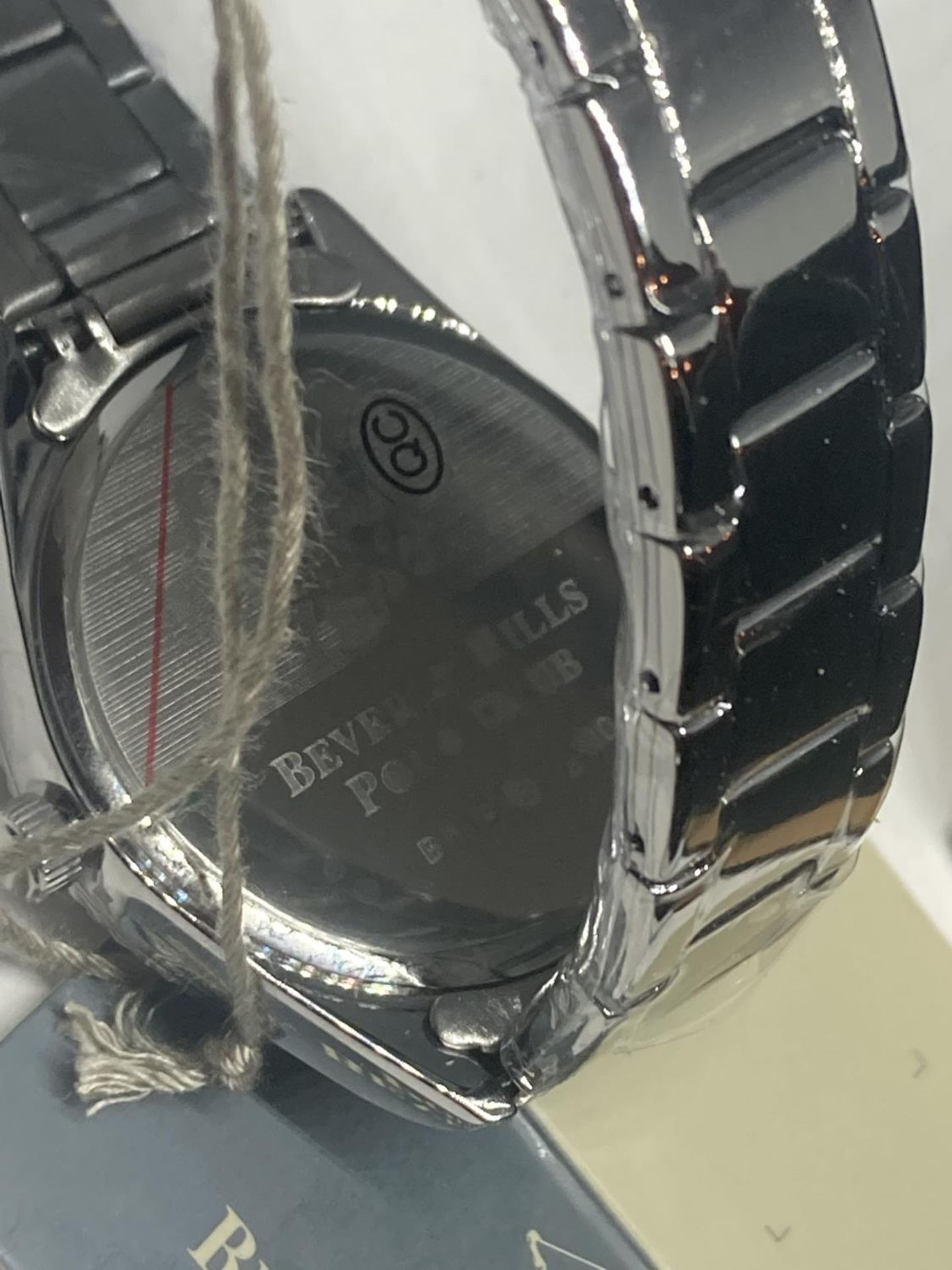 AN AS NEW AND BOXED BEVERLEY HILLS POLO CLUB WRIST WATCH SEEN WORKING BUT NO WARRANTY - Image 7 of 10
