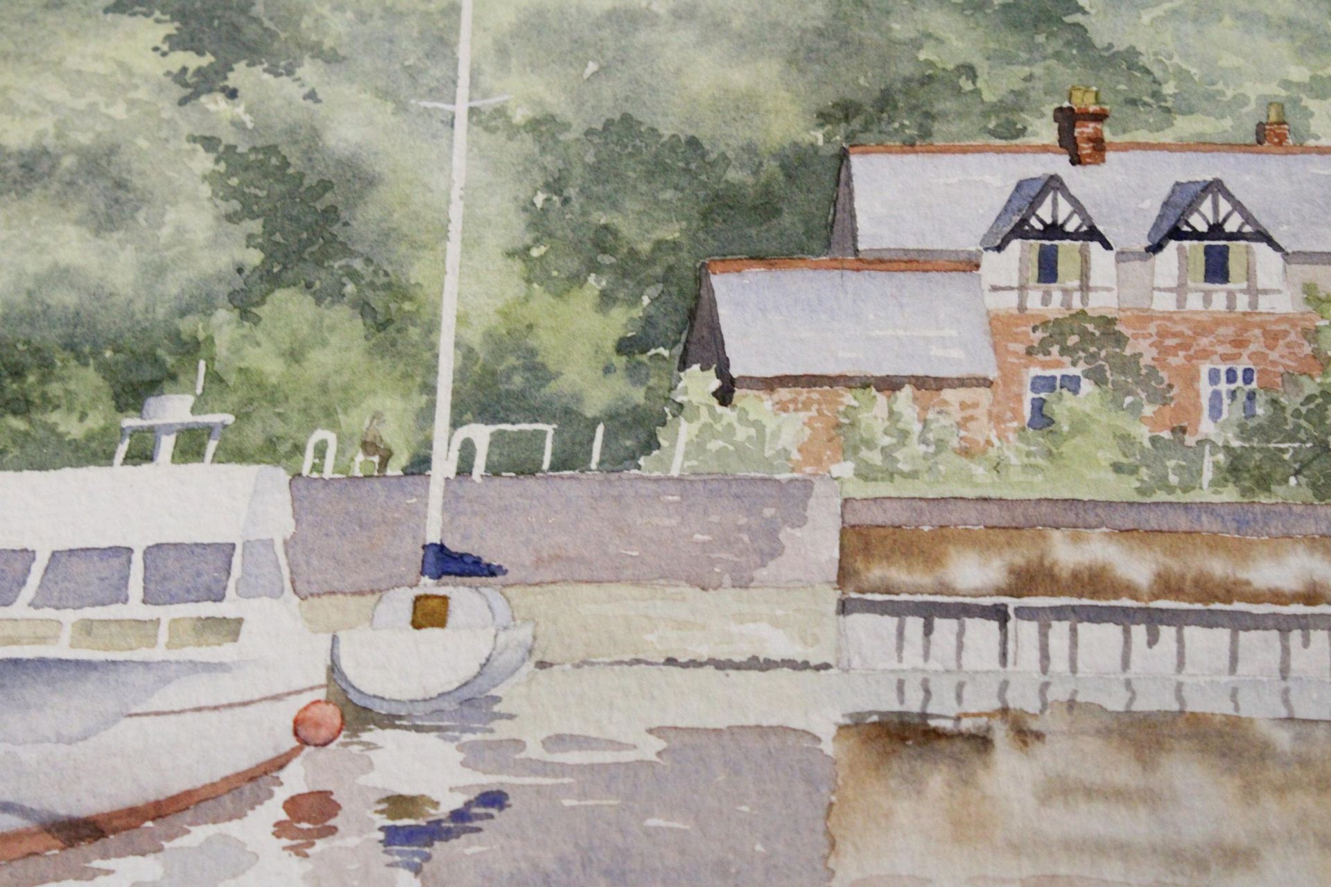 A PAIR OF LARGE WATERCOLOURS BY GEOFF HUNT - Image 5 of 6