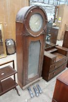 AN EARLY 20TH CENTURY THREE WEIGHT GOMERSALLS OF BLACKPOOL HALL CLOCK A/F