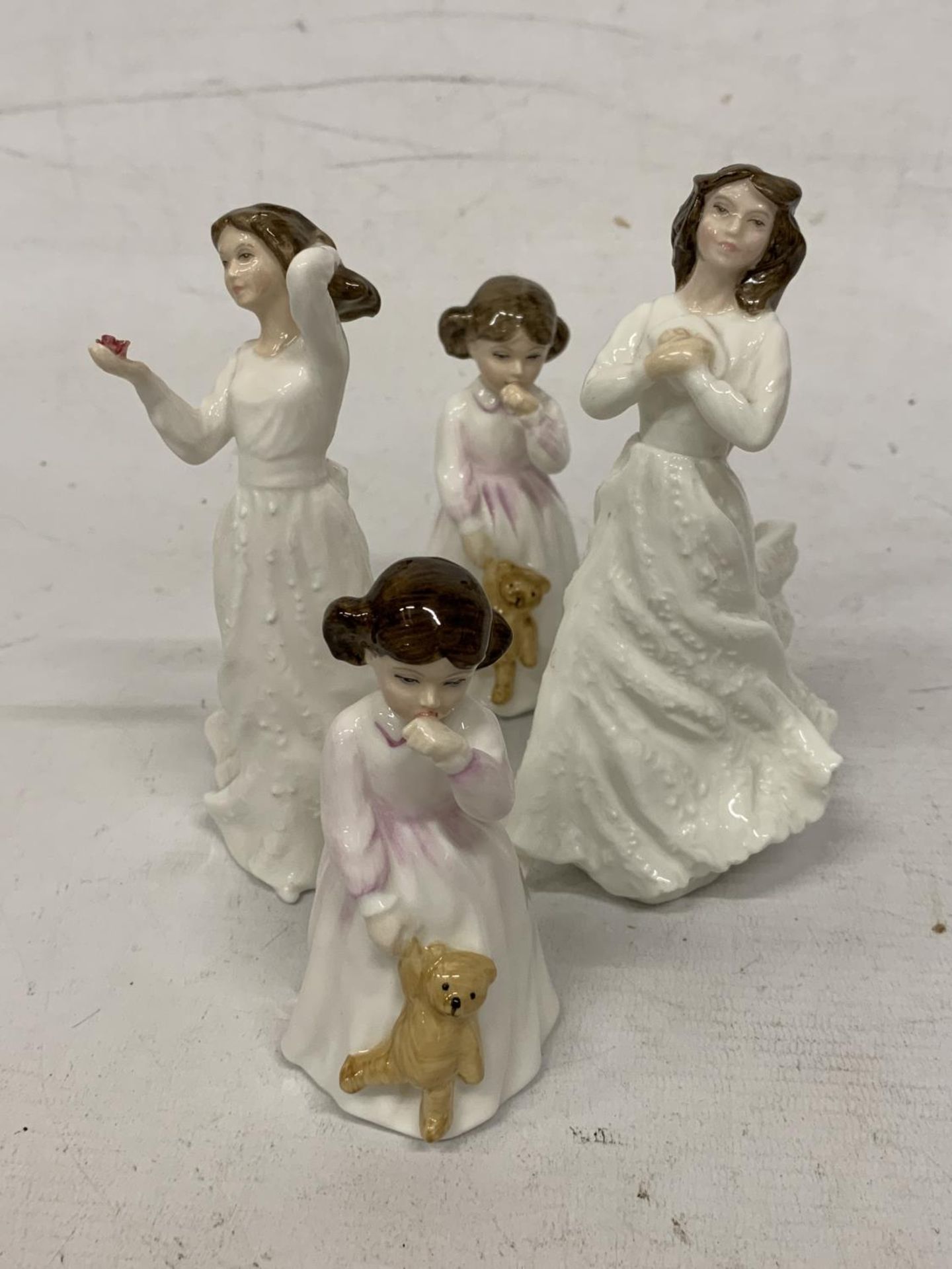 FOUR ROYAL DOULTON FIGURINES "WITH LOVE" AND "FORGET-ME-NOT" AND "DADDY'S GIRL" (2 OF) - Image 2 of 3