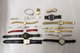 A MIXED LOT OF VINTAGE MECHANICAL AND QUARTZ WATCHES