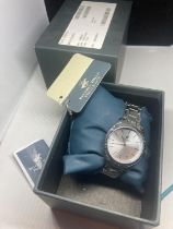 AN AS NEW AND BOXED BEVERLEY HILLS POLO CLUB WRIST WATCH SEEN WORKING BUT NO WARRANTY