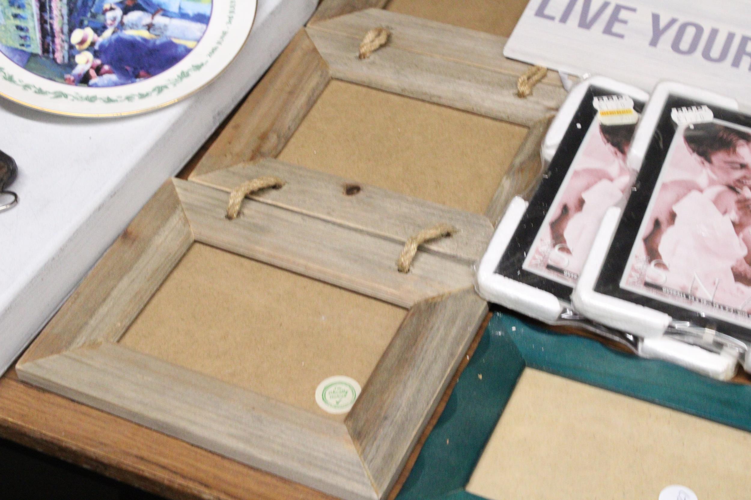 A QUANTITY OF PHOTO FRAMES, A VW CAMPER SALT AND PEPPER SET, ETC - Image 6 of 6