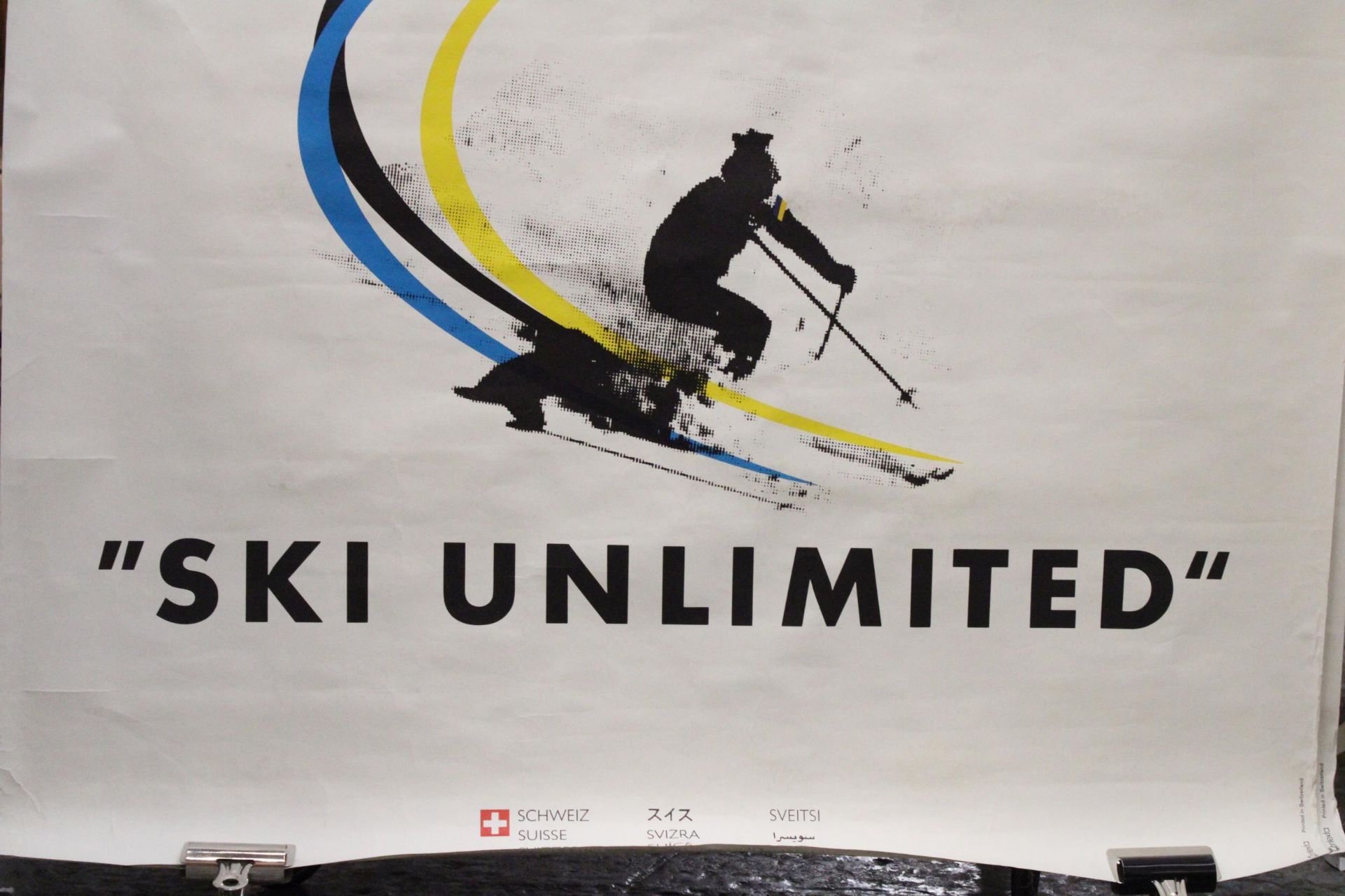 TWO VERY LARGE, SWISS, 'SKI UNLIMITED' POSTERS - Image 3 of 6