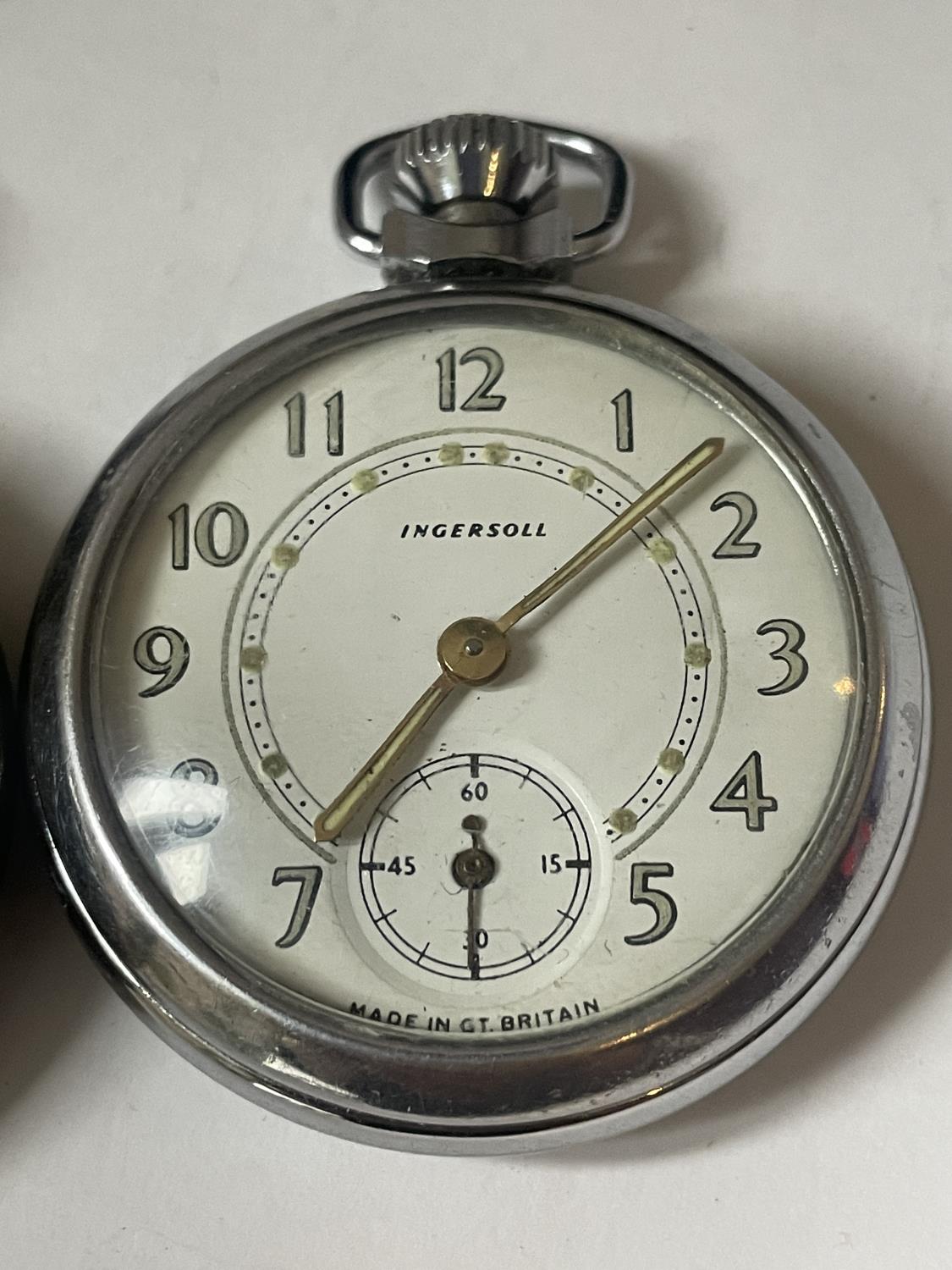 TWO INGERSOLL POCKET WATCHES - Image 2 of 4