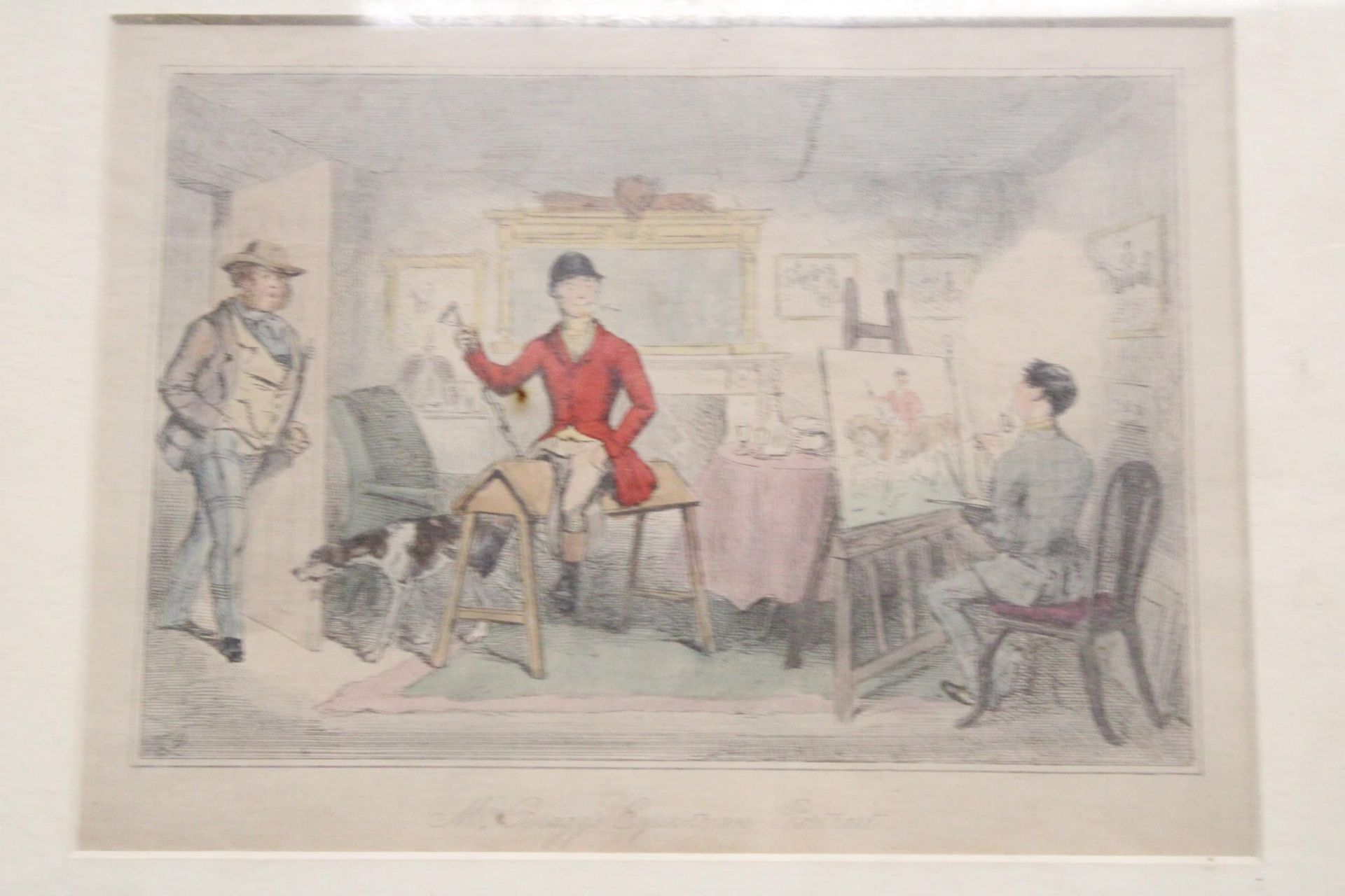 TWO COLOURED ENGRAVINGS OF HUNTSMEN - Image 5 of 5