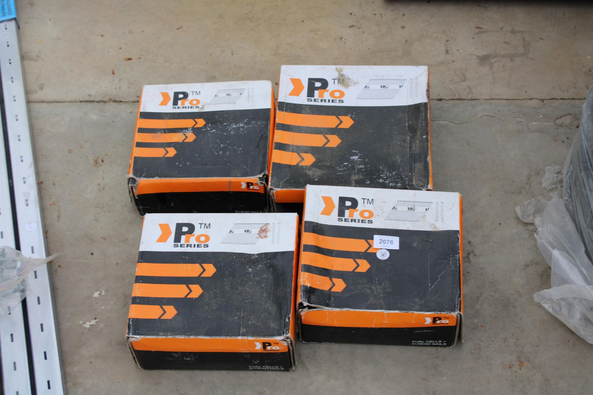 FOUR BOXES OF PRO SERIES D HEAD NAILS