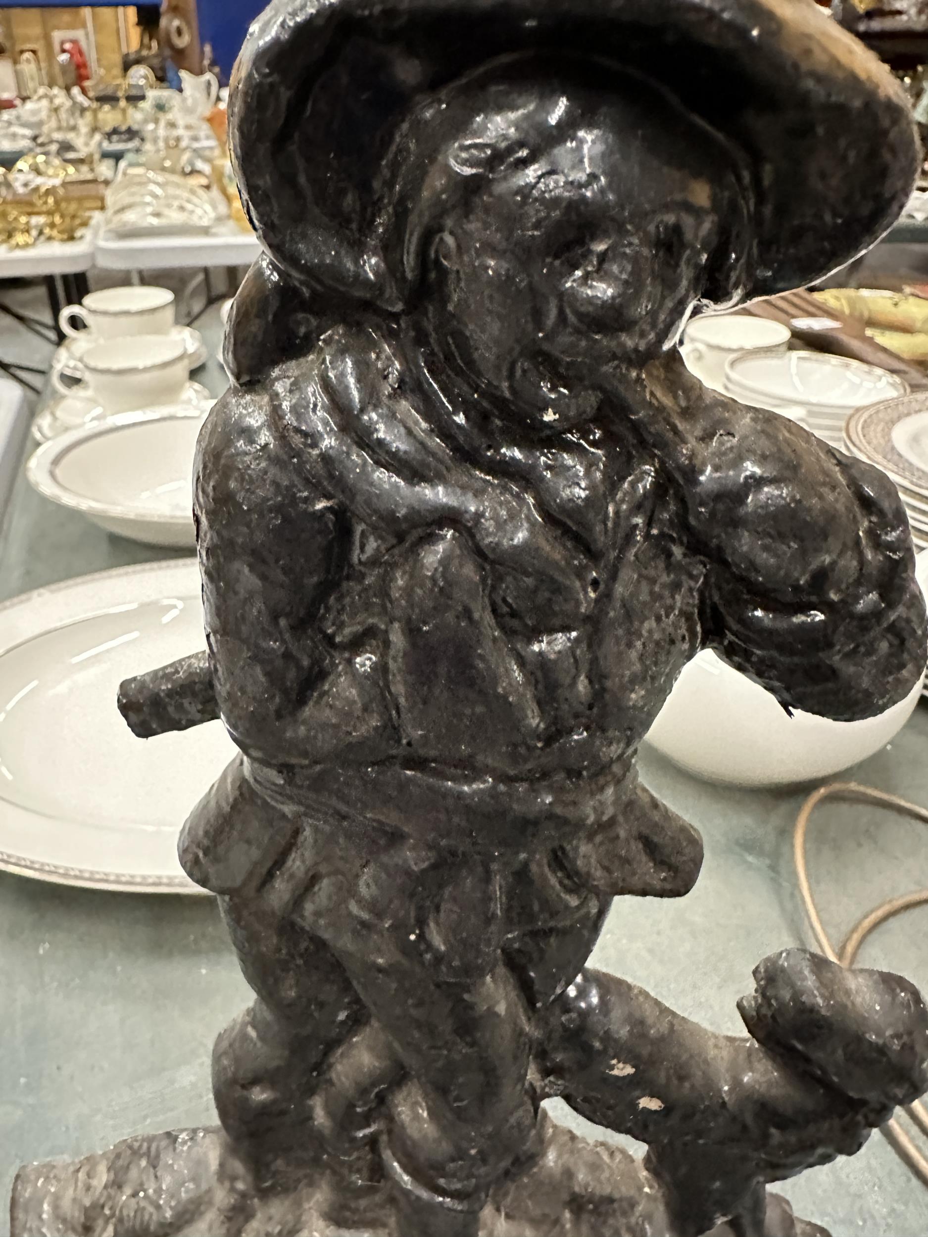 A CAST IRON DOOR STOP - APPROXIMATELY 38CM HIGH - Image 2 of 2