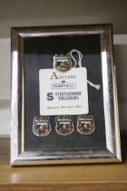 A COLLECTION OF FRAMED, AINTREE RACECOURSE TICKETS