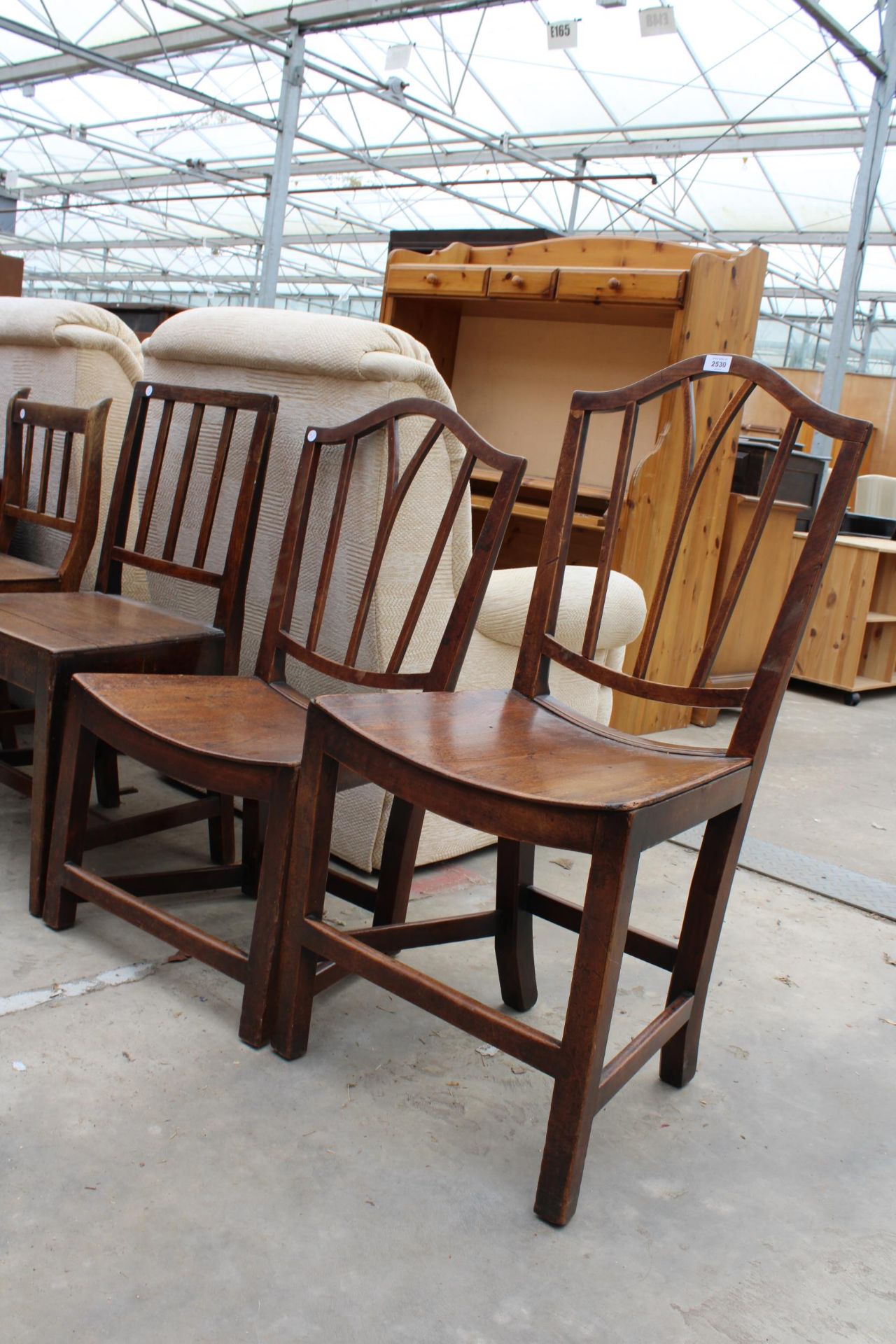 FOUR VARIOUS 19TH CENTURY ELM COUNTRY CHAIRS - Image 2 of 3