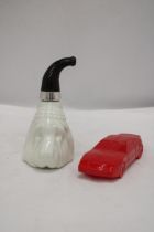 TWO AVON ITEMS TO INCLUDE A BLOODHOUD PIPE AND SPORTS CAR (BOTH FULL)