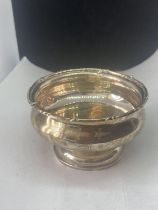 A HALLMARKED (INDISTINCT) SILVER FOOTED DISH GROSS WEIGHT 74.9 GRAMS