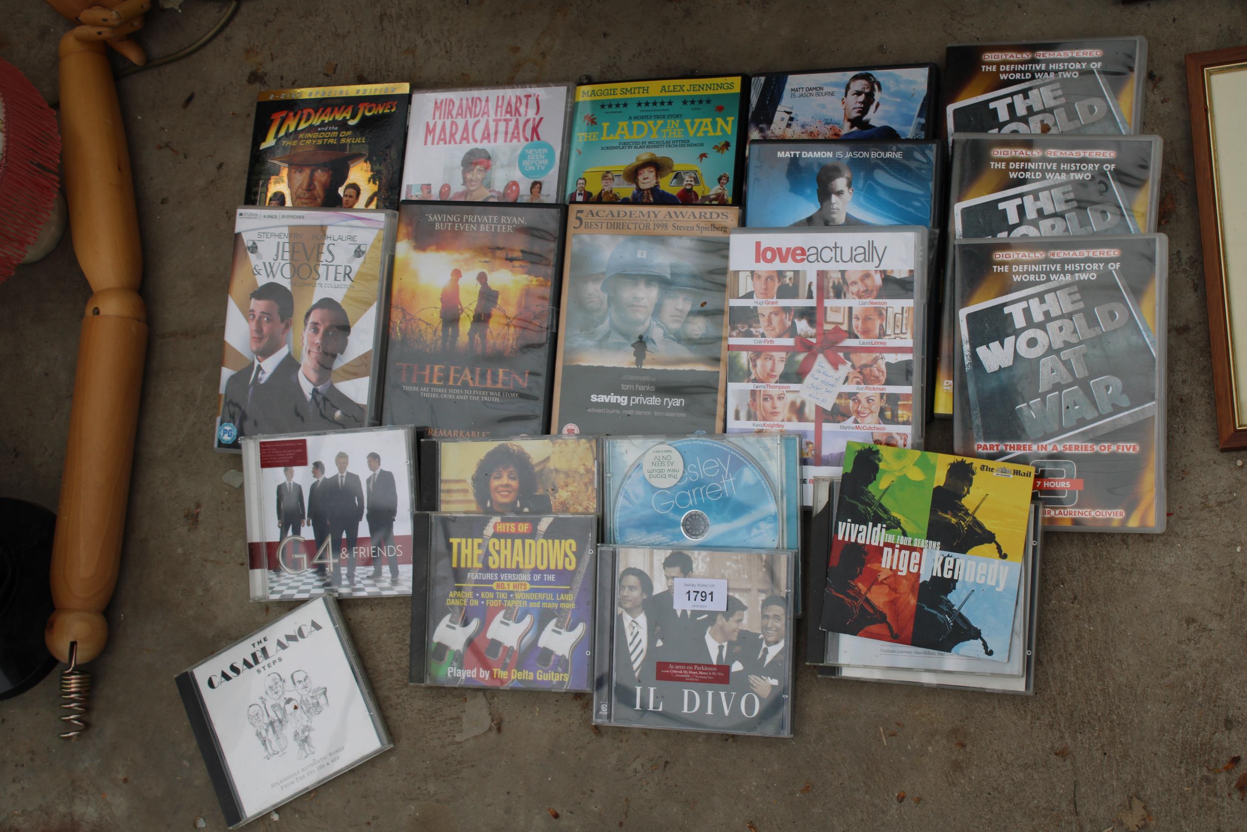 A LARGE ASSORTMENT OF CDS AND DVDS - Image 3 of 3