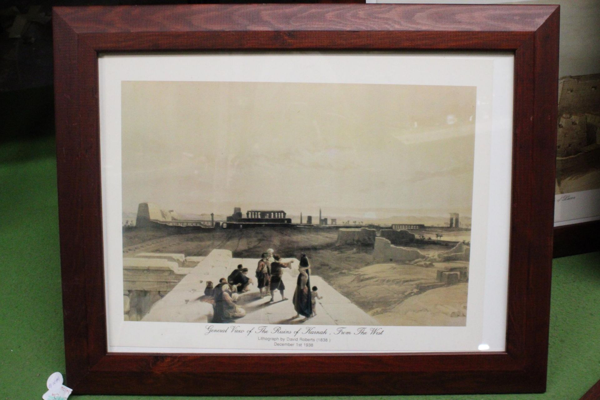 FOUR FRAMED LITHOGRAPHS BY DAVID ROBERT TO INCLUDE "VIEW UNDER THE GRAND PORTICO, PHILAE", " - Image 4 of 5