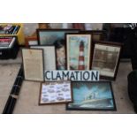 AN ASSORTMENT OF FRAMED PRINTS AND PICTURES