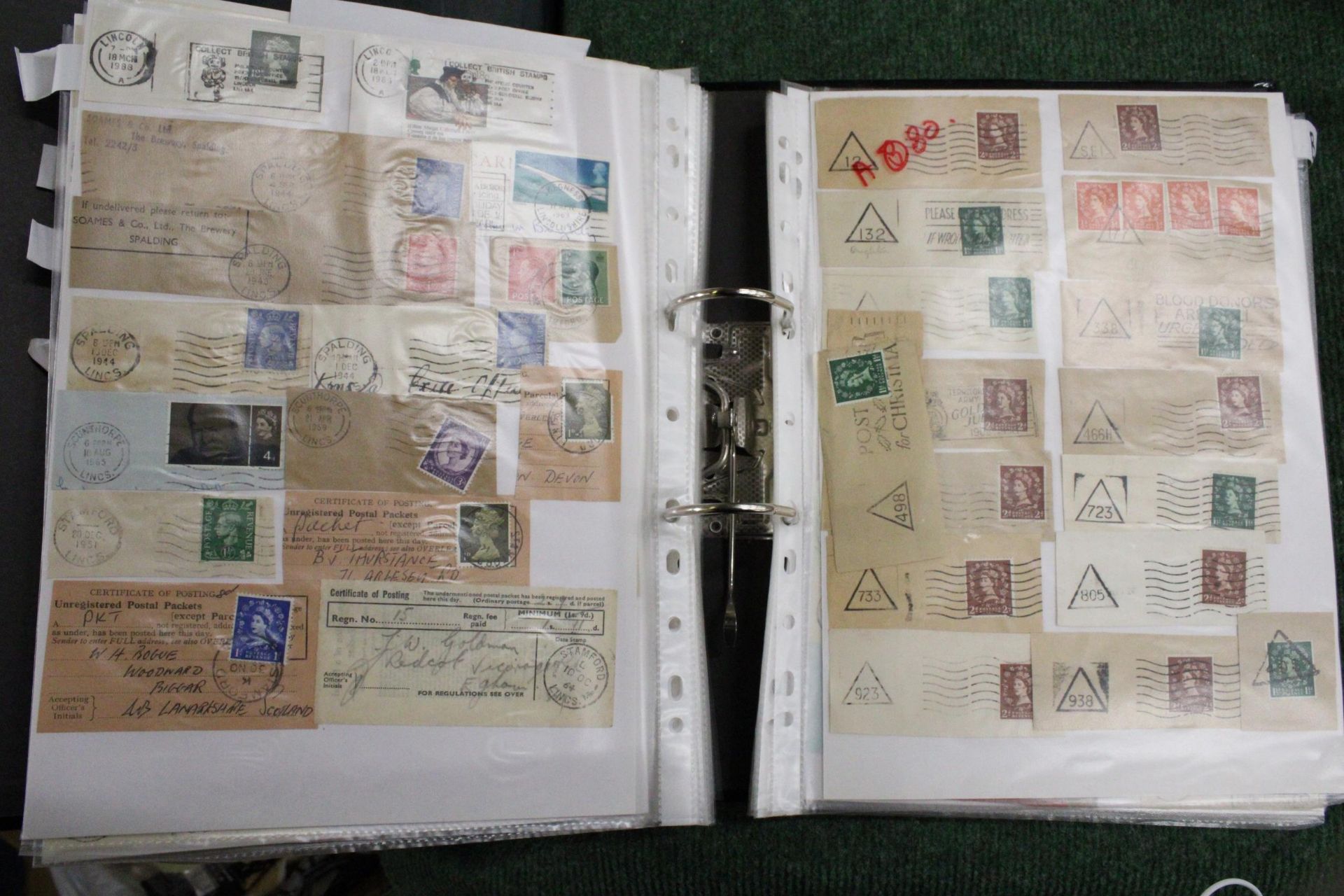 AN ALBUM CONTAINING A COLLECTION OF POSTAL HISTORY STAMPS - Image 5 of 5
