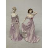TWO COALPORT FIGURINES "STEPHANIE" (1992) AND VERONICA FROM THE LADIES OF FASHION COLLECTION (