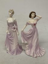 TWO COALPORT FIGURINES "STEPHANIE" (1992) AND VERONICA FROM THE LADIES OF FASHION COLLECTION (