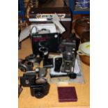 A COLLECTION OF VINTAGE CAMERAS, SOME FOR SPARES AND PARTS, TO INCLUDE AN ENSIGN 'MULCHRO'