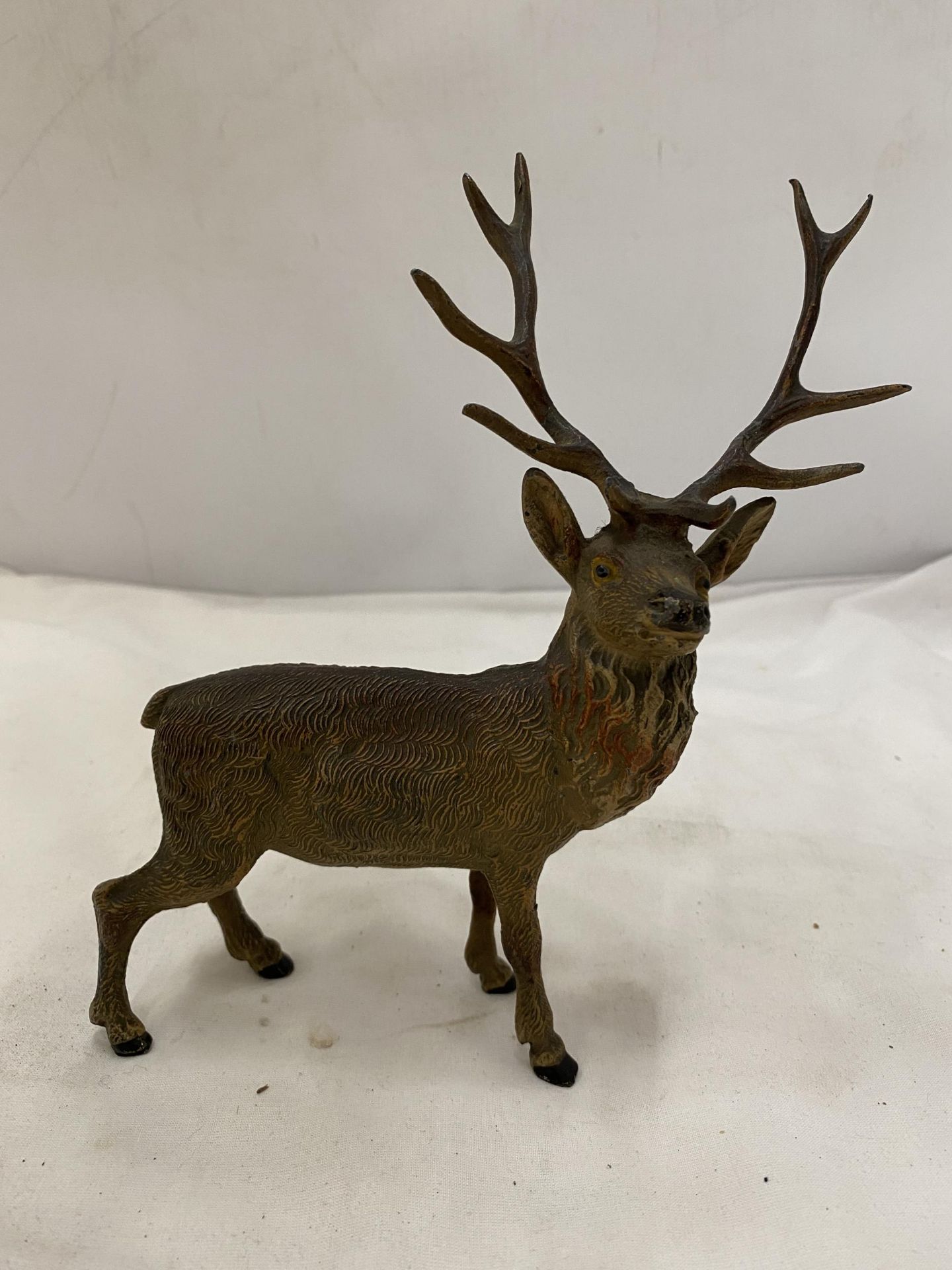 A GOLD PAINTED AUSTRIAN STAG FIGURE - Image 2 of 6