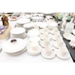 A LARGE ROYAL DOULTON "MORNING STAR" DINNER SERVICE TO INCLUDE CUPS, SAUCERS, PLATES, TEA POT, JUG