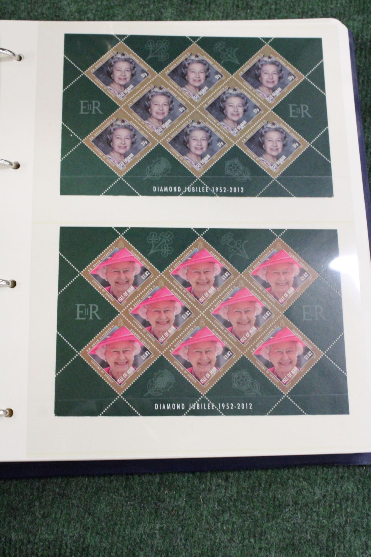 AN ALBUM CONTAINING QUEEN ELIZABETH 11, DIAMOND JUBILEE STAMPS - Image 3 of 6