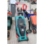 A BOSCH ELECTRIC LAWN MOWER AND A MACALLISTER ELECTRIC GRASS STRIMMER