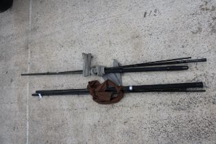 TWO FISHING RODS TO INCLUDE A SHAKESPERE OMNI MATCH ROD