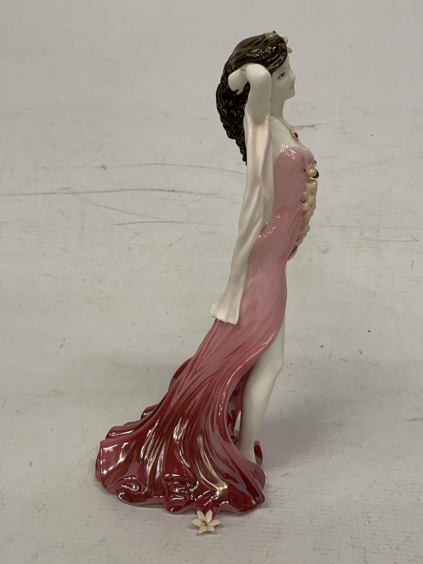 A COALPORT FIGURINE "RUBY" A NUMBERED LIMITED EDITION FIGURE OF 9,500 OF WHICH THIS IS 4,172 (FLOWER - Image 2 of 4