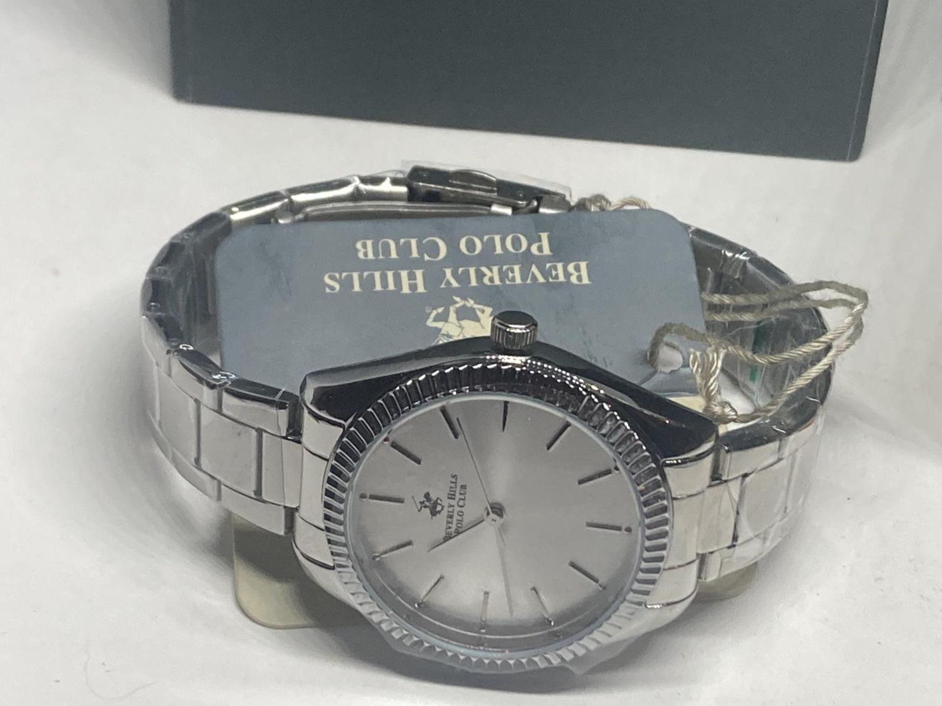 AN AS NEW AND BOXED BEVERLEY HILLS POLO CLUB WRIST WATCH SEEN WORKING BUT NO WARRANTY - Image 10 of 10