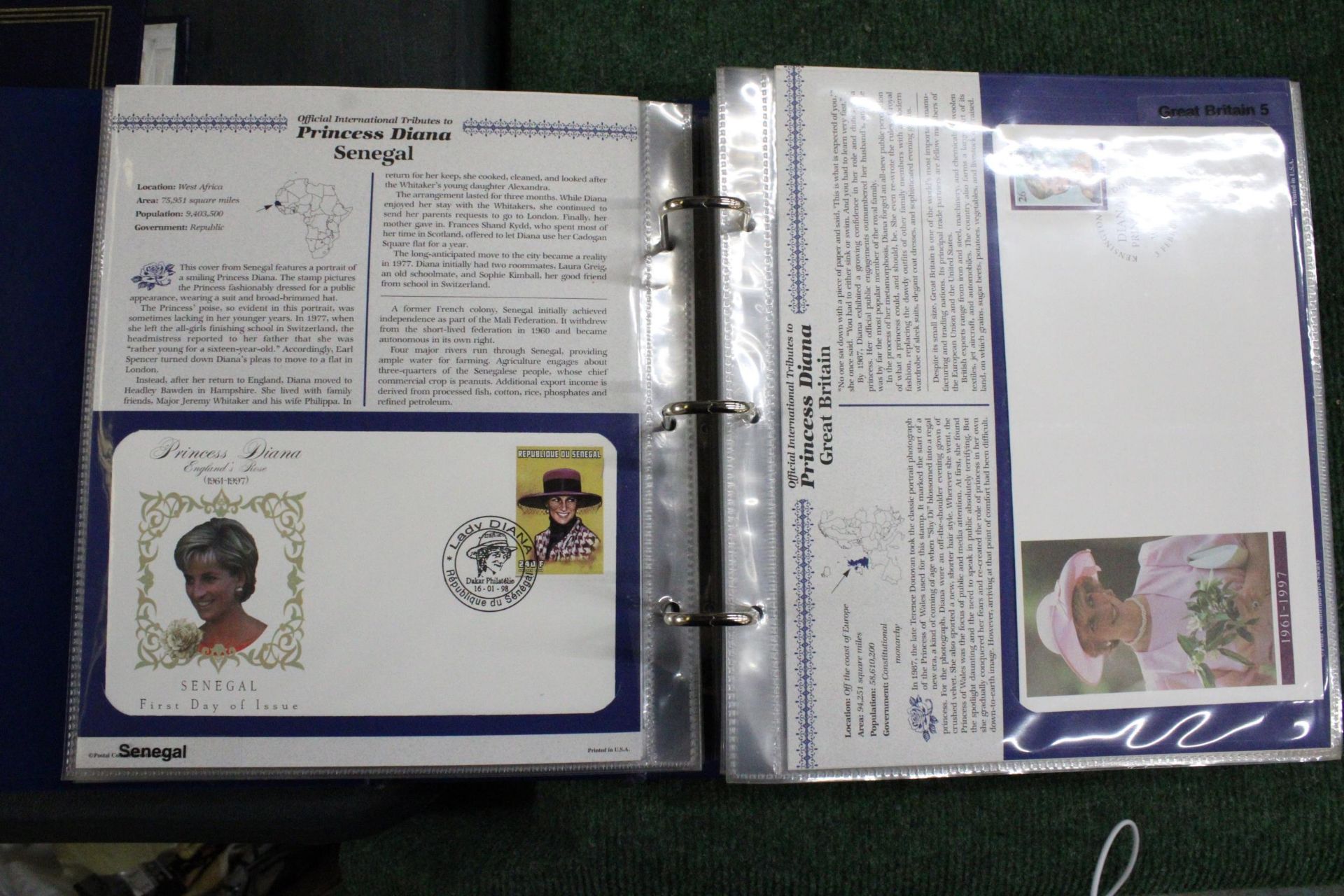 AN ALBUM CONTAINING A COLLECTION OF COMMEMORATIVE COVERS, FEATURING INTERNATIONAL STAMP TRIBUTES - Image 5 of 6