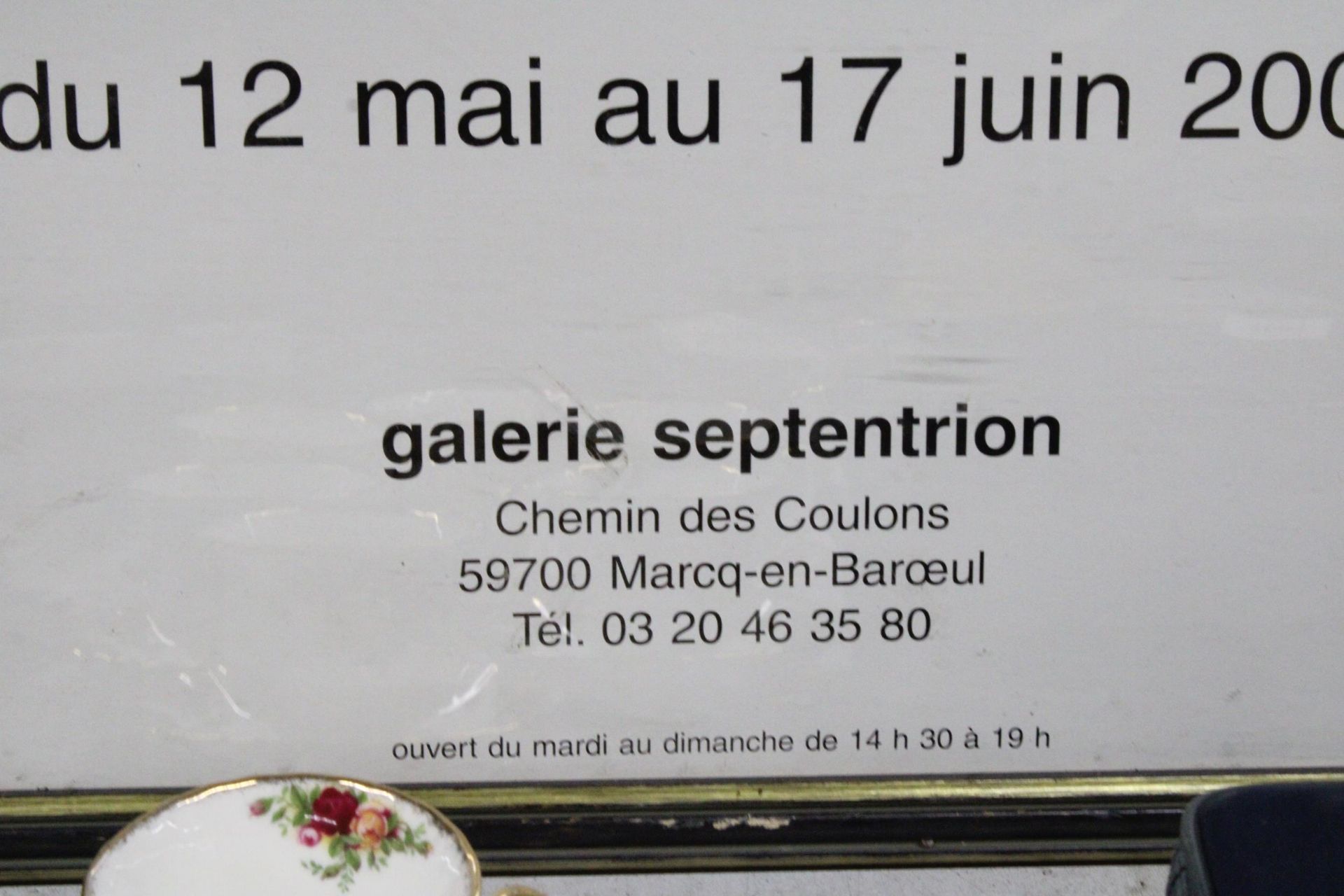A FRAMED AND GLAZED FRENCH PROVISIONAL ART GALLERY POSTER, FEATURING THE WORK OF ANNA COSTENOBLE, - Image 3 of 4