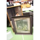 TWO FRAMED PRINTS TO INCLUDE "GAME TO THE LAST" BY LASSLETT F.POTT