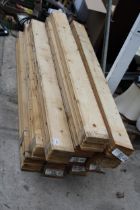 A LARGE QUANTITY OF TONGUE AND GROOVE FLOOR BOARDS